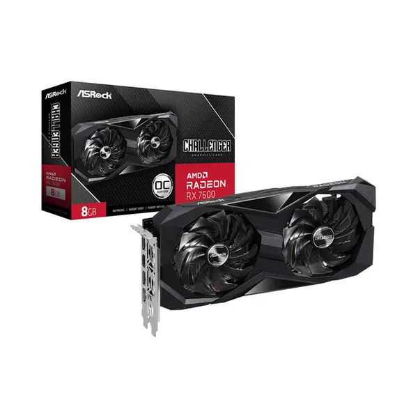 Asrock Challenger 90-GA41ZZ-00UANF graphics card Amd Radeon Rx 7600 8 Gb GDDR6 thumbnail