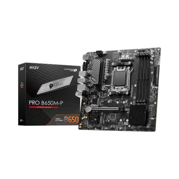 Msi Pro B650M-P motherboard Amd B650 Socket AM5 micro Atx thumbnail