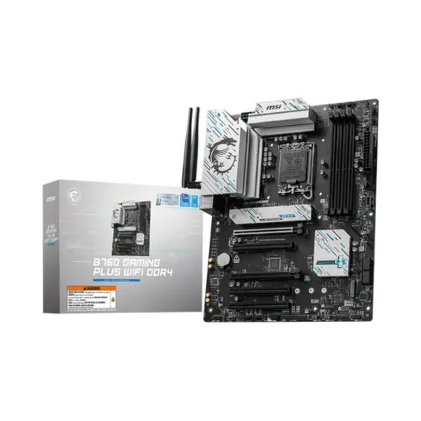 Msi B760 Gaming Plus Wifi DDR4 moederbord Intel B760 Lga 1700 Atx thumbnail