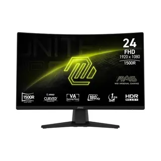 Msi Mag 242C computer monitor 59,9 cm (23.6") 1920 x 1080 Pixels Full Hd Lcd Zwart