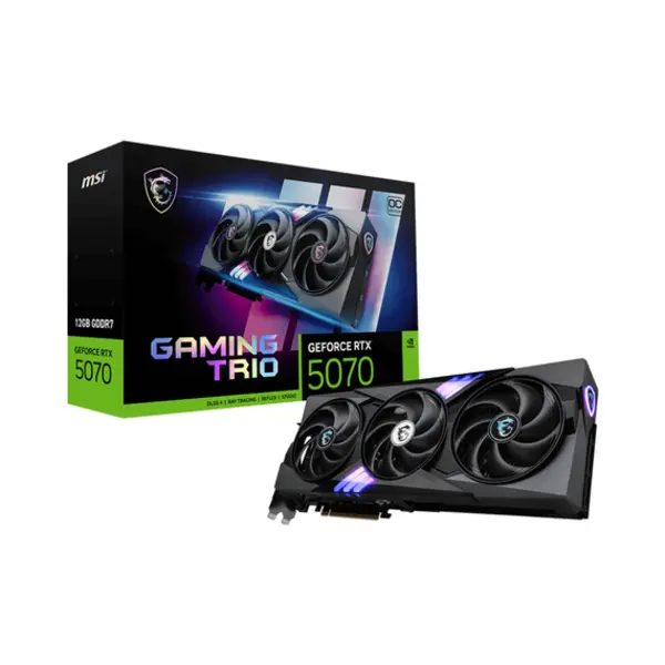 Msi Gaming GeForce Rtx 5070 12G Trio Oc Nvidia 12 Gb GDDR7 thumbnail