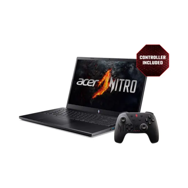 Acer Nitro V 15 ANV15-41-R8ER+ Wireless Controller Amd Ryzen™ 5 7535HS Laptop 39,6 cm (15.6") Full Hd 16 Gb DDR5-Sdram 512 Gb Ssd Nvidia GeForce Rtx 4050 Wi-Fi 6 (802.11ax) Windows 11 Home Zwart thumbnail
