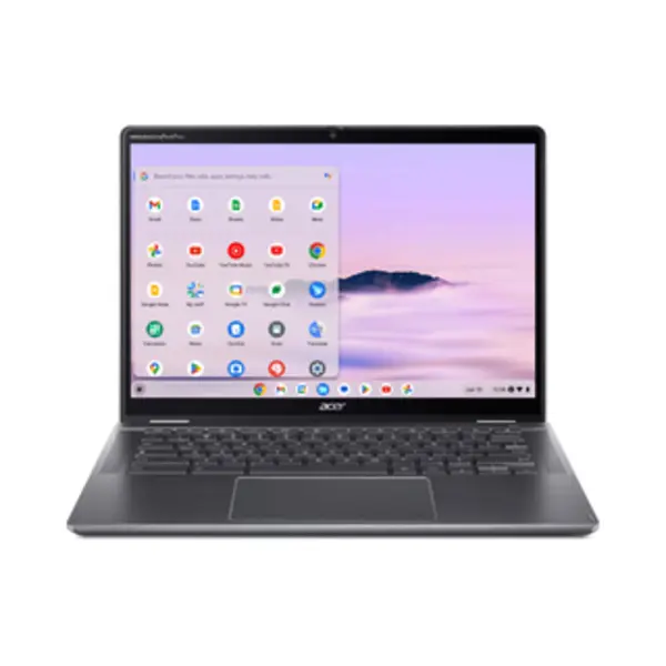 Acer Chromebook Plus Spin 514 CP514-4HN-379X Intel Core 3 100U 35,6 cm (14") Touchscreen Wuxga 8 Gb LPDDR5x-Sdram 256 Gb Ssd Wi-Fi 6E (802.11ax) ChromeOS Grijs thumbnail