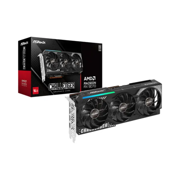 Asrock Amd Radeon Rx 9070 Challenger 16GB GDDR6 thumbnail