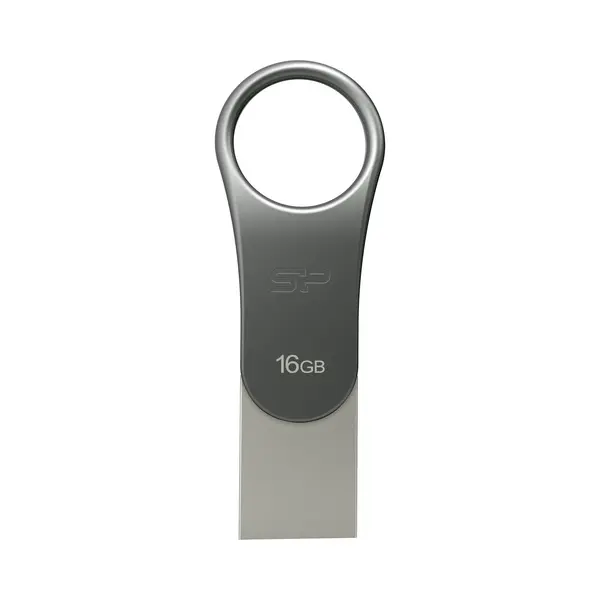 Silicon Power Mobile C80 Usb-Flash-Laufwerk 16 Gb Usb Typ-A / Usb Typ-C 3.2 Gen 1 (3.1 Gen 1) Titan thumbnail