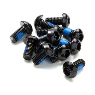 Reverse Disc Rotor Screw 12 Pieces - Black