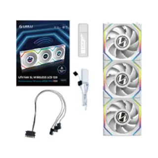 Lian Li Uni Fan Sl Wireless Lcd 120 Computer case 12 cm White 3 pc(s)