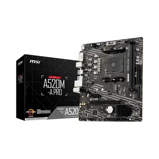 Msi A520M-A Pro moederbord Amd A520 Socket AM4 micro Atx