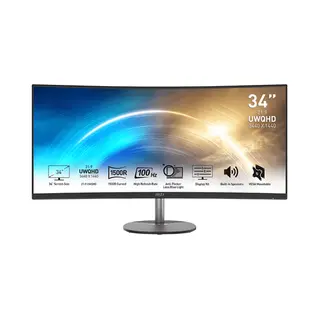 Msi Pro MP341CQDE Computerbildschirm 86,4 cm (34") 3440 x 1440 Pixel UltraWide Quad Hd Schwarz