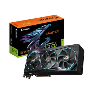 Gigabyte Aorus GeForce Rtx 5070 Master 12G Graphics Card - 12GB GDDR7, 192bit, Pci-E 5.0, 2715 MHz Core Clock, 3 x Dp 2.1a, 1 x Hdmi 2.1b, Nvidia Dlss 4, Gv-N5070AORUS M-12GD