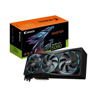 Gigabyte Aorus GeForce Rtx 5090 Master 32G Graphics Card - 32GB GDDR7, 512bit, Pci-E 5.0, 2655MHz Core Clock, 3 x Dp 2.1a, 1 x Hdmi 2.1b, Gv-N5090AORUS M-32GD
