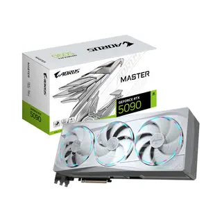 Gigabyte Aorus GeForce Rtx 5090 Master Ice 32G Graphics Card - 32GB GDDR7, 512bit, Pci-E 5.0, 2655MHz Core Clock, 3 x Dp 2.1a, 1 x Hdmi 2.1b, Nvidia Dlss 4, Gv-N5090AORUSM Ice-32GD