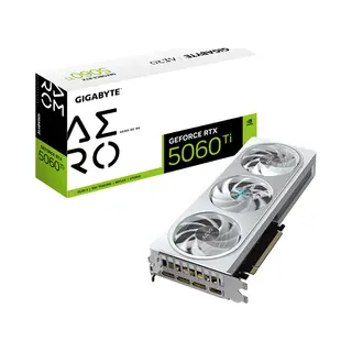 Gigabyte GeForce Rtx 5060 Ti Aero Oc 8G Graphics Card - 8GB GDDR7, 128bit, Pci-E 5.0, 2647MHz Core Clock, 3 x DisplayPort, 1 x Hdmi, Gv-N506TAERO Oc-8GD