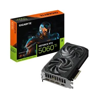 Gigabyte GeForce Rtx 5060 Ti Windforce Oc 16G Graphics Card - 16GB GDDR7, 128bit, Pci-E 5.0, 2587MHz Core Clock, 3 x DisplayPort, 1 x Hdmi, Gv-N506TWF2OC-16GD