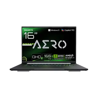Gigabyte Aero X16 2WHA3EEC65DP Copilot+ Pc Amd Ryzen Ai 9 Hx 370 Laptop 40,6 cm (16") Wqxga 32 Gb DDR5-Sdram 2 Tb Ssd Nvidia GeForce Rtx 5070 Wi-Fi 6E (802.11ax) Windows 11 Pro Wit