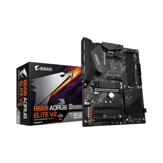 Gigabyte B550 Aorus Elite V2 Motherboard - Amd Ryzen 5000 CPUs, 12+2 Phases Vrm, up to 4733MHz DDR4, 1xPCIe 4.0 + 1xPCIe 3.0 M.2, 2.5GbE Lan, Usb 3.2 Gen 2