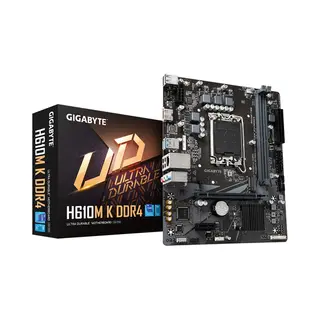 Gigabyte H610M K DDR4 moederbord Intel H610 Express Lga 1700 micro Atx