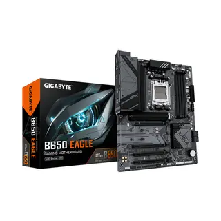Gigabyte B650 Eagle Motherboard - Amd Ryzen 9000 Series CPUs, 12+2+2 Phases Vrm, up to 7600MHz DDR5 (Oc), 1xPCIe 5.0 + 2xPCIe 4.0 M.2, GbE Lan, Usb 3.2 Gen 2