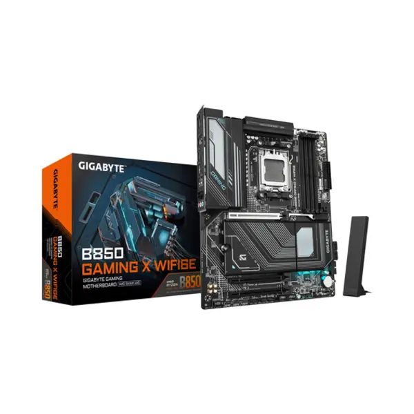 Gigabyte B850 Gaming X WIFI6E Motherboard - Amd Ryzen 9000 Series CPUs, 12+2+2 Phases Digital Vrm, up to 8200MHz DDR5 (Oc), 1xPCIe 5.0 + 2xPCIe 4.0 M.2, 2.5LAN, Wifi 6E, Usb 3.2 Gen 2x2 thumbnail