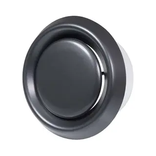 Europlast Antraciet Zwart Ventilatie Ventiel Kunststof Met Montagebus - Ø 125mm - VD125A