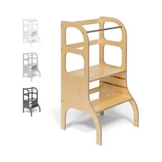 Learning Tower - Leertoren Aanpasbare 'Step Up' - Natuurlijk - Ette Tete