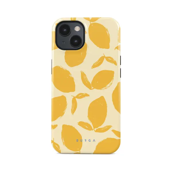 Burga Citroentaart Case (Apple IPhone 15), Smartphonehoes, Beige thumbnail