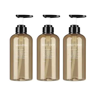 Lege Shampoo Flessen Zeepdispenser Fles Met Pomp 17oz Hervulbare Body Wash Shampoo En Conditioner Flessen Blauwe Plas-tic Pomp Fles Dispenser Voor