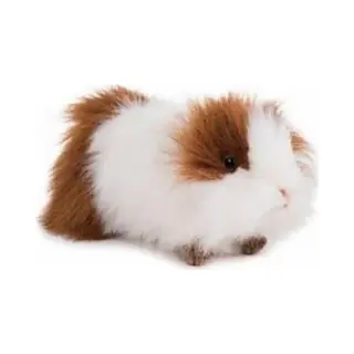 Hansa Knuffel Cavia - Wit, Bruin En Levensecht - Handgemaakt, 17 Cm