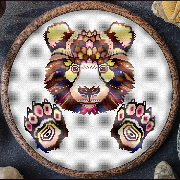 Awsome Patterns Borduurpakket Mandala Berepoten thumbnail