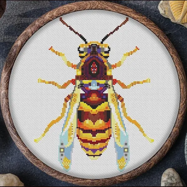 Awsome Patterns Borduurpakket Mandala Wesp thumbnail