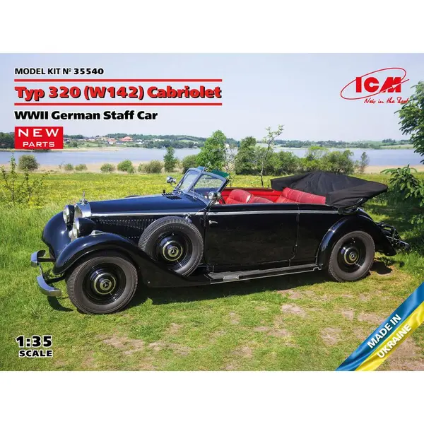 Icm Typ 320 (W142) Cabriolet - Wwii German Staff Car thumbnail