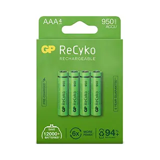Gp ReCyko+ 2900434280001 Aaa Micro Battery Pack Of 4