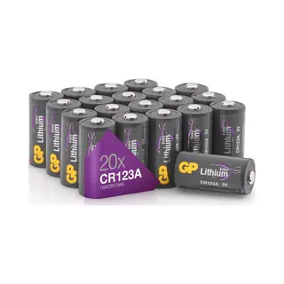Gp Extra Lithium Batterijen CR123A 3V Batterij - 20 Stuks CR123A Batterij (CR123, DL123A, CR17345) Voor Smart Home, Outdoor Applicaties,