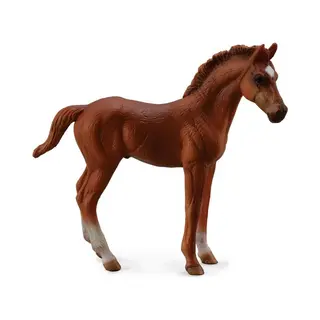 CollectA Thoroughbred Foal Standing - Chestnut