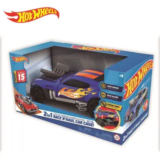 Hot Wheels Free Wheel 2in1 Race N' Haul Hot Wheels Storage Case - 18 Cars Storage