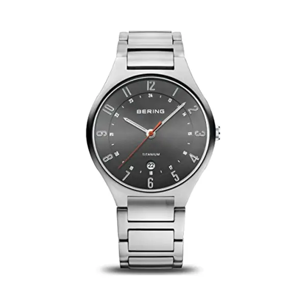 Bering, Armbanduhr, Titanium, Grau, (Analoguhr, 39 mm) thumbnail