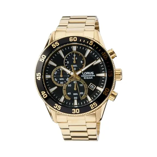 Lorus Herren Uhr Chronograph Analog Edelstahl Mit Metallband RM330JX9 thumbnail