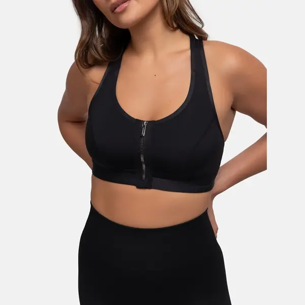 Dorina Damen Extreme Sport-Bh – Ungepolstert, Schnell-Trocknendes Mikrogewebe, Front-Reißverschluss Und Racerback-Design Für Hochintensiven Halt, thumbnail