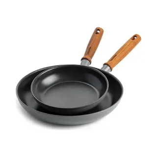 Greenpan Mayflower Pro Koekenpannenset - 20+28cm - Pfas-vrij, Pan + Steelpan, Grijs