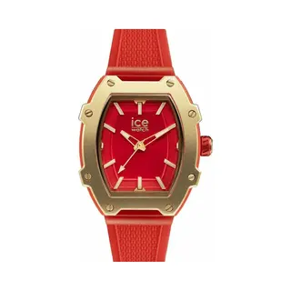 Ice-Watch - Ice Boliday Red Gold - Rote Damenuhr Mit Silikonarmband - 023320 (Medium)