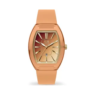 Ice-Watch - Ice Boliday Dome Peach Cherry Sunset - Women's Wristwatch With Silicon Strap - 024036 (Small)