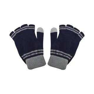 Cinereplicas - Harry Potter -Handschuhe - Abnehmbare Halbhandschuhe -Touchscreen Funktion - Offiziel Lizensiert - Ravenclaw - Blau Und Grau
