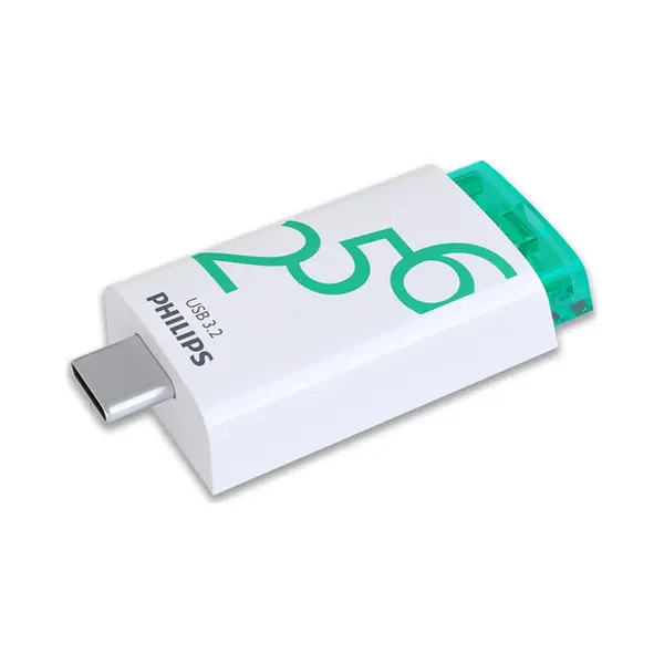 Philips Usb 3.2 256GB Click Series Gen 1 Usb-C Usb-Stick Usb Type-A 3.2 Gen 1 (3.1 Gen 1) Weiß thumbnail