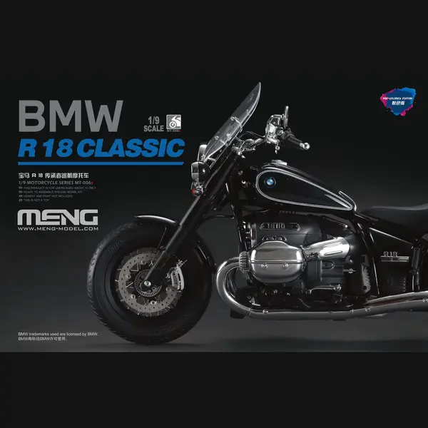 Meng 914157-1/9 Bmw R18 Classic, Coloriert Maßstab 1, 9 thumbnail
