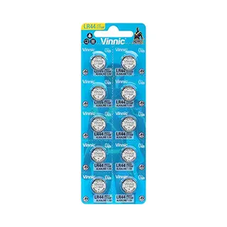 Vinnic Batterie-Set, L1154 F / LR44 / AG13, 1, 5 V, Alkaline, 10 St.