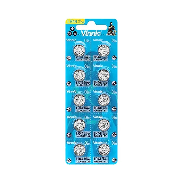 Vinnic Batterie-Set, L1154 F / LR44 / AG13, 1, 5 V, Alkaline, 10 St. thumbnail