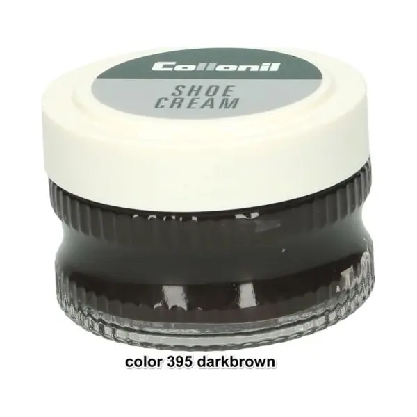2 Glazen Potjes Schoenpoets Donkerbruin | Collonil Shoe Cream Donker Bruin | Kleur 395 | 2 X 50 Ml | Voordeelaanbieding thumbnail