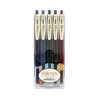 Sarasa Gel-Stifte Mit Clip Vintage Set 0, 5mm
