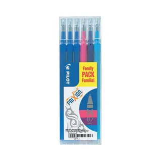 Pilot FriXion Ball Medium Blau, Pink, Violett 6 Stk.