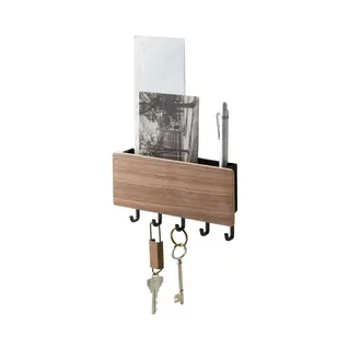 Yamazaki YA02730 home storage hook Indoor Key hook Black, Wood 1 pc(s)